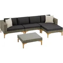 Tectake Konstanza Loungeset beige/grau