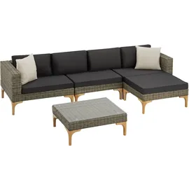 Tectake Konstanza Loungeset beige/grau