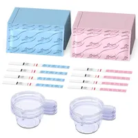 Easy@Home Ovulations- und Schwangerschaftsteststreifen Kombipaket | 25 LH Tests + 10 hCG Tests (10 mIU/mL) + 30 Urinbecher | powered by Premom App für iOS und Android | Früherkennung