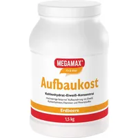 MEGAMAX Aufbaukost Erdbeere Pulver 1500 g