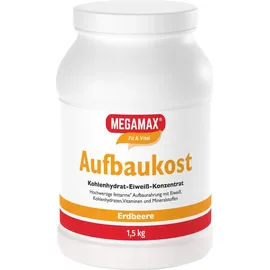 MEGAMAX Aufbaukost Erdbeere Pulver 1500 g