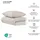 SCHIESSER Lennox Uni Helltaupe 135 x 200 cm + 80 x 80 cm