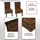 MCW Esszimmerstuhl Acireale Korbgeflecht dunkel 6er Set