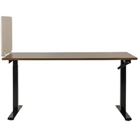Beliani Schreibtischtrennwand SPLIT 80 x 50 cm Beige