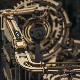 ROKR 3D-Holz-Puzzle Murmelbahn "Marble Night City"