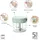 Brabantia TASTY+ Manueller Lebensmittelzerkleinerer | Handbetriebener Minizerkleinerer mit Edelstahlklingen | Zerkleinern und Verquirlen | Kompaktes Küchenwerkzeug | Jade Green