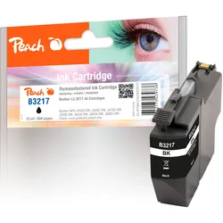 Peach Tintenpatrone schwarz kompatibel zu Brother LC-3217BK