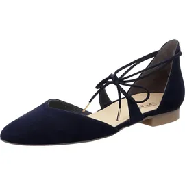 Paul Green Damen, SUPER Soft Ballerina, Frauen Riemchenballerinas,Abendschuhe,Slip-ons,Riemchen,knöchelriemchen,Ballerinen,(BLAU),39 EU / 6 UK