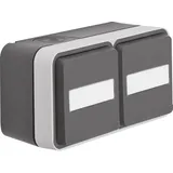 Berker Steckdose SCHUKO 2-fach Grau 1 St.