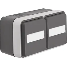 Berker Steckdose SCHUKO 2-fach Grau 1 St.