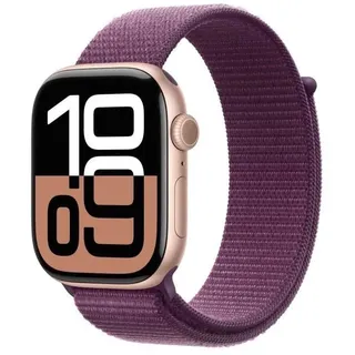 GPS 46 mm Aluminiumgehäuse roségold Sport Loop pflaume