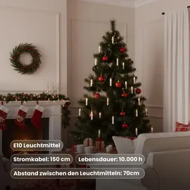 Best Season Kerzenlichterkette LED 17 m Weiß