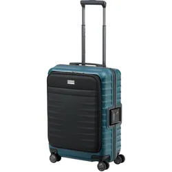 TITAN Reisekoffer  LITRON FRAME Kabinentrolley mit Vortasche 55 cm   4 Rollen 42 l - Türkis