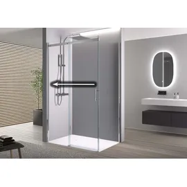Bernstein DX806A FLEX Eckdusche mit Schiebetür 120 x 90 cm Silber/Transparent D648360641500