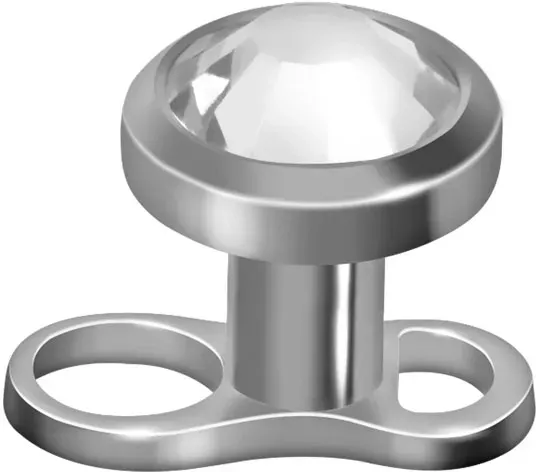 Titan Mini Dermal Anchor DISC + KRISTALL