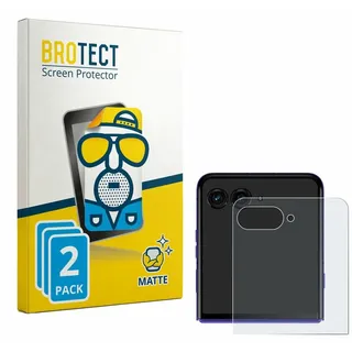 2x BROTECT Schutzfolie für Motorola Razr 70 Ultra (Hinteres Display) Displayschutz Displayschutzfolie Folie Matt Entspiegelungsfolie