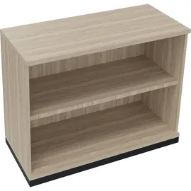 SOENNECKEN Aktenregal 100,0 x 44,2 x 78,1 cm Anthrazit-Metallic/Eiche Natur