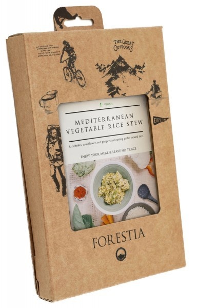 Forestia Mediterraner Reistopf mit einem selbsterhitzenden Wärmebeutel vegeta...