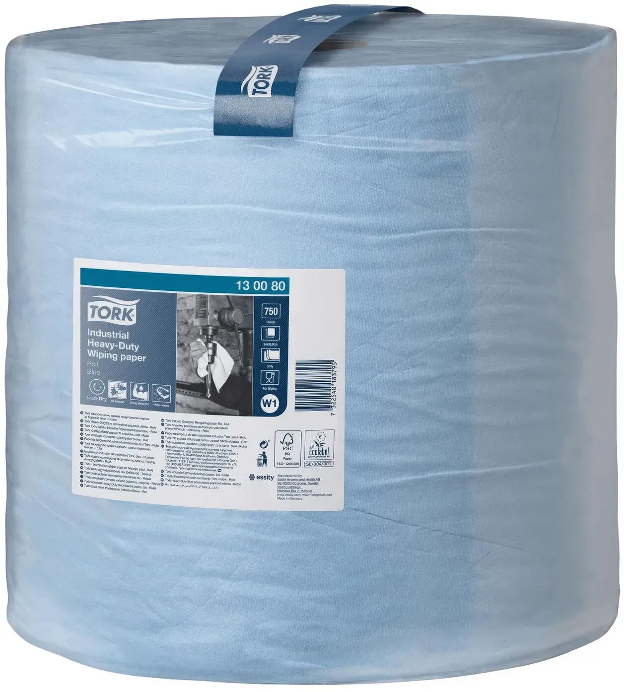 Advanced 440 blau 3-lagig 750 Blatt TAD 37x34 cm, Rolle mit 255m