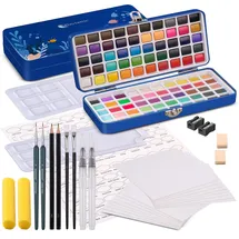 Playtastic Aquarellfarben-Set 2 100 Farben Metallbox