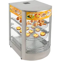 Speisenwärmeschrank, Thekenwärmeschrank, Kommerzieller Speisewärmer 3-stufig, Elektrischer Speisenwärmer für Gastronomie, 50L Kapazität
