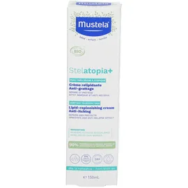 Mustela Bébé-Enfant Stelatopia+ Relipidierende Anti-Scratch Creme Sehr Trockene Atopische Bio 150ml