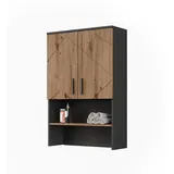 Vicco für Waschmaschinenschrank Irma Anthrazit/artisan, 68 X 103.5 cm mit 2 Türen, Zubehör Waschen - Trocknen