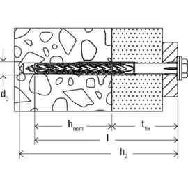Fischer Langschaftdübel SXRL 8 x 80 4 Stück