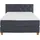 Home Affaire Boxspringbett HOME AFFAIRE "Harmones", grau (anthrazit), B:163cm L:210cm, Struktur (100% Polyester), Komplettbetten, Boxspringbett, in 3 Breiten, Härtegrad auch im Mix mit je 1 Matratze in H2 und H3