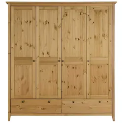 Holzkleiderschrank im Landhausstil 187 cm breit