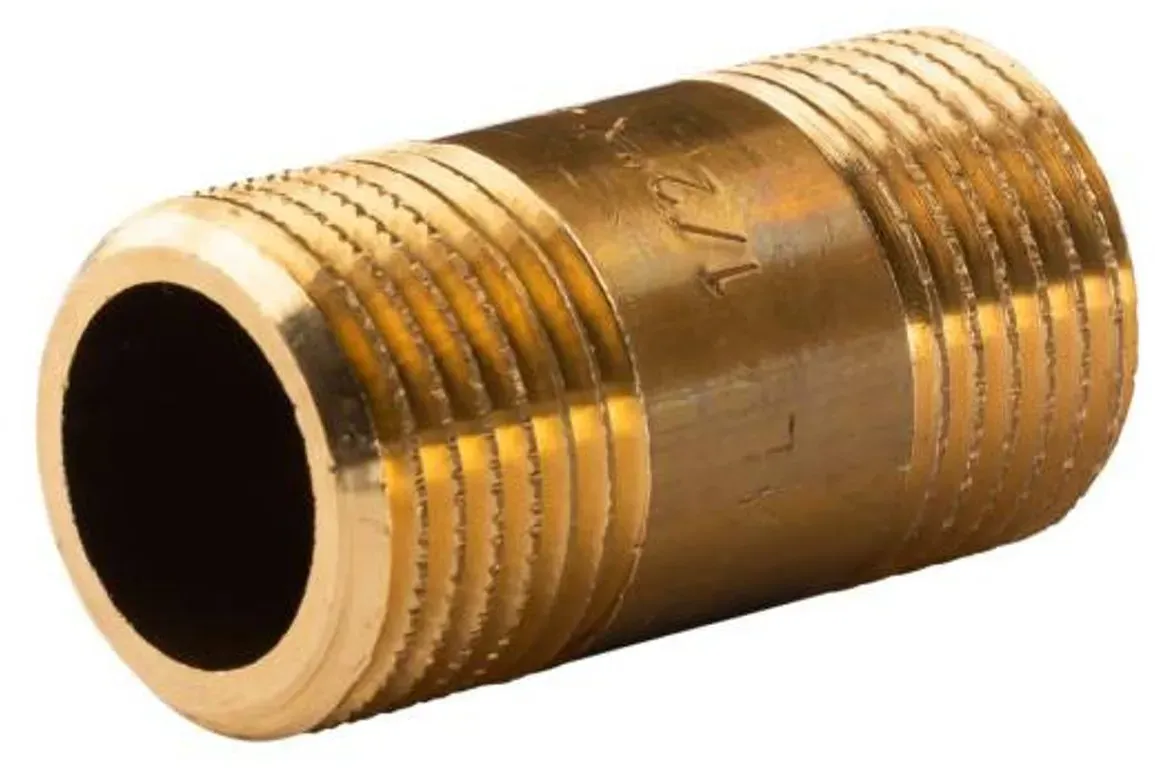 Messing Gewinde-Fitting Distanz Doppelnippel 1/2