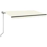vidaXL Markise Automatisch 400x350 cm Creme