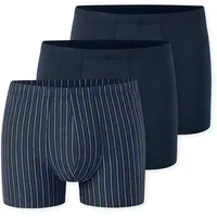 SCHIESSER 95/5 Essentials Boxershorts Blau / Gestreift L 3er Pack