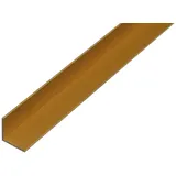 OEM Winkelprofil Aluminium goldfarbig eloxiert 1 m 10 x 10 x 2 mm