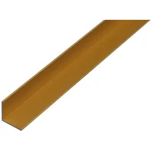 OEM Winkelprofil Aluminium goldfarbig eloxiert 1 m 10 x 10 x 2 mm
