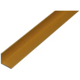 OEM Winkelprofil Aluminium goldfarbig eloxiert 1 m 10 x 10 x 2 mm