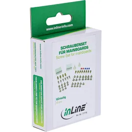 InLine Schraubenset, mit Jumper, Klebeklipp etc.
