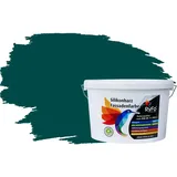 RyFo Colors Silikonharz Fassadenfarbe Lotuseffekt Trend Amazonasgrün 10l - bunte Fassadenfarbe, weitere Grün Farbtöne und Größen erhältlich, Deckkraft Klasse 1