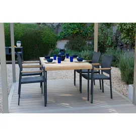 Outdoor Edge AMBER Gartenstuhl 58 x 59 x 88 cm anthrazit stapelbar