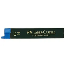 FABER-CASTELL SUPER-POLYMER Feinminen-Bleistiftminen schwarz H 0,7 mm, 12 St.