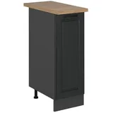 Vicco Apothekerschrank R-Line, Anthrazit Landhaus/Anthrazit, 30 cm, AP Eiche