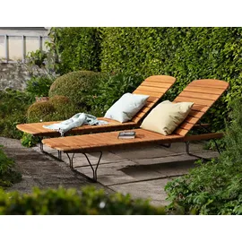 Houe MOLO Sonnenliege 202 x 68 x 35 cm Schwarz