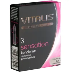 3-in-1 Effekt Kondome für intensives Erlebnis (3 Kondome) 3 St