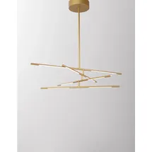 Nova Luce Raccio 1-flg. Ø 81 cm Metall gold