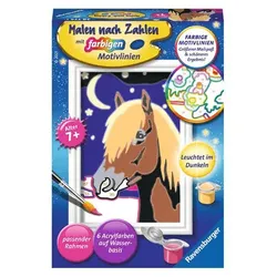 Treues Pferd Leuchtfarbe — Malen nach Zahlen