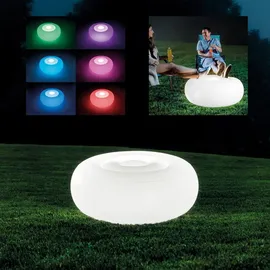 Intex Dekoleuchte Metall 86x33 cm inkl. LED-Lampe weiß