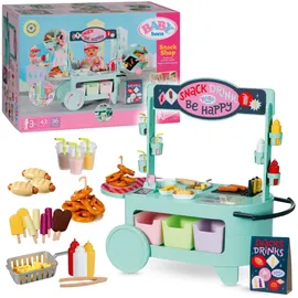 BABY BORN Puppenzubehör Snack Shop Essensstand für Puppen mit Soundeffekten