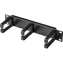 Renkforce RF-4746652 10 Kabelhalter Festeinbau Geeignet für Schranktiefe: ab 300 mm Schwarz