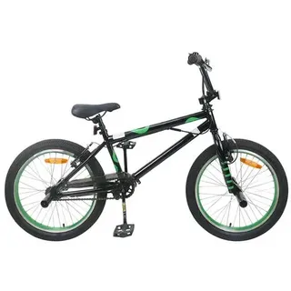 vidaXL BMX Rad 20 Zoll für über 9 Jahre alt Schwarz