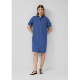 s.Oliver Blusenkleid Oversized Smok-Detail Blau 38